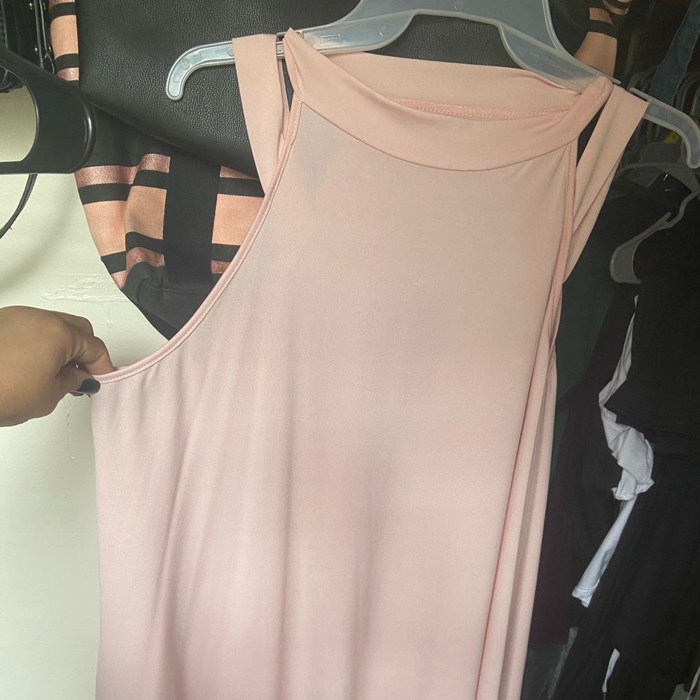 Summer dress baby pink